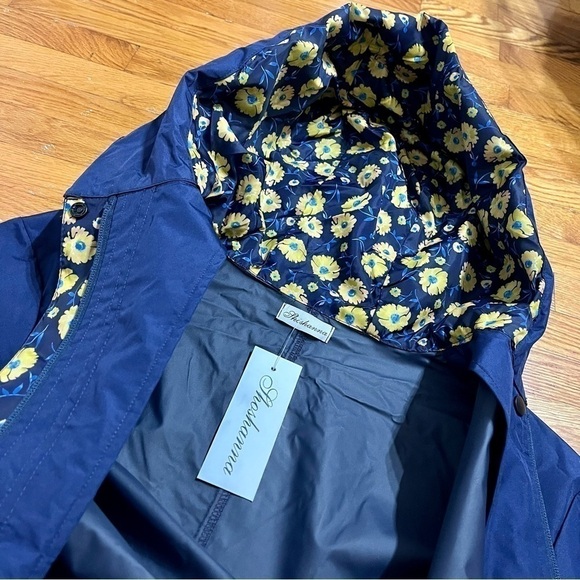 SHOSHANNA Daisy Daydream Rain Coat Spring Jacket fits like a L - Picture 9 of 12